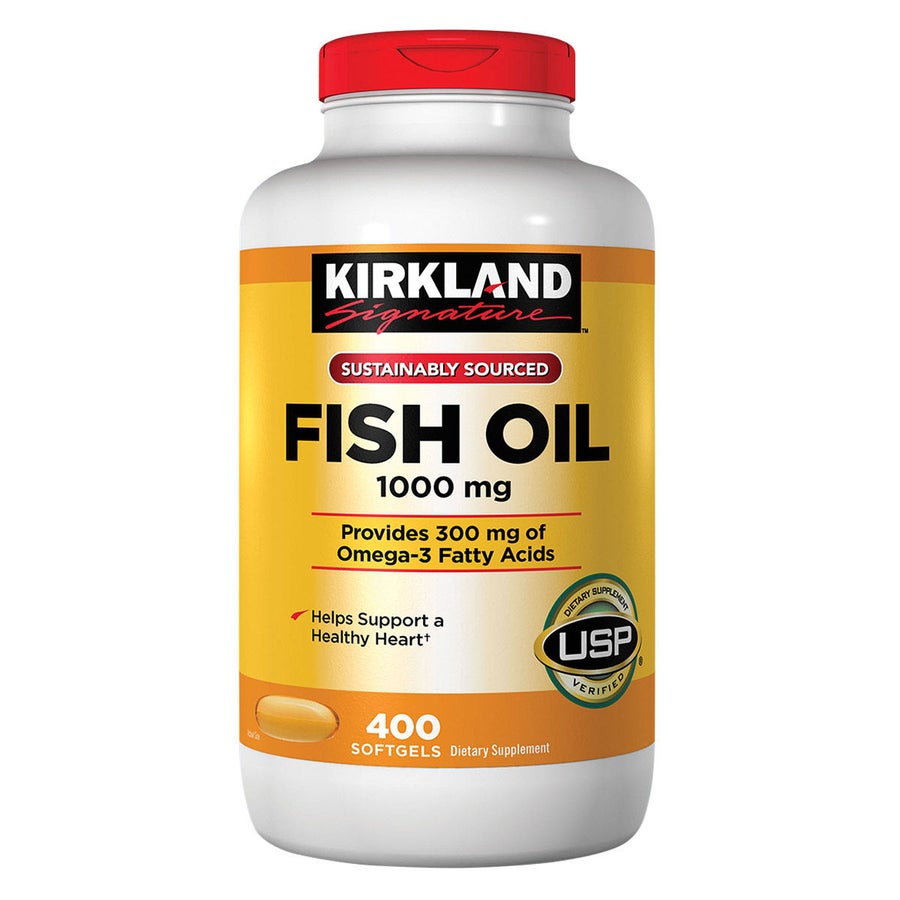 Combo 2 hộp dầu cá Omega-3 hỗ trợ tim mạch Kirkland – 2 × 400 viên – ảnh 2