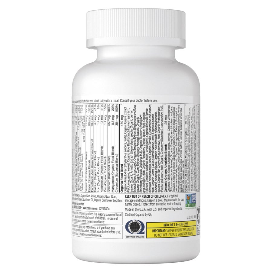 Vitamin tổng hợp hữu cơ Kirkland – 80 viên – ảnh 3
