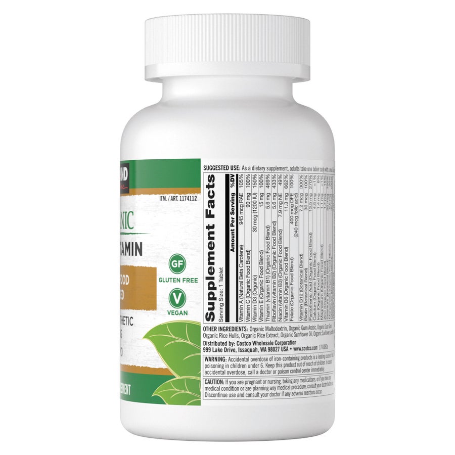 Vitamin tổng hợp hữu cơ Kirkland – 80 viên – ảnh 4