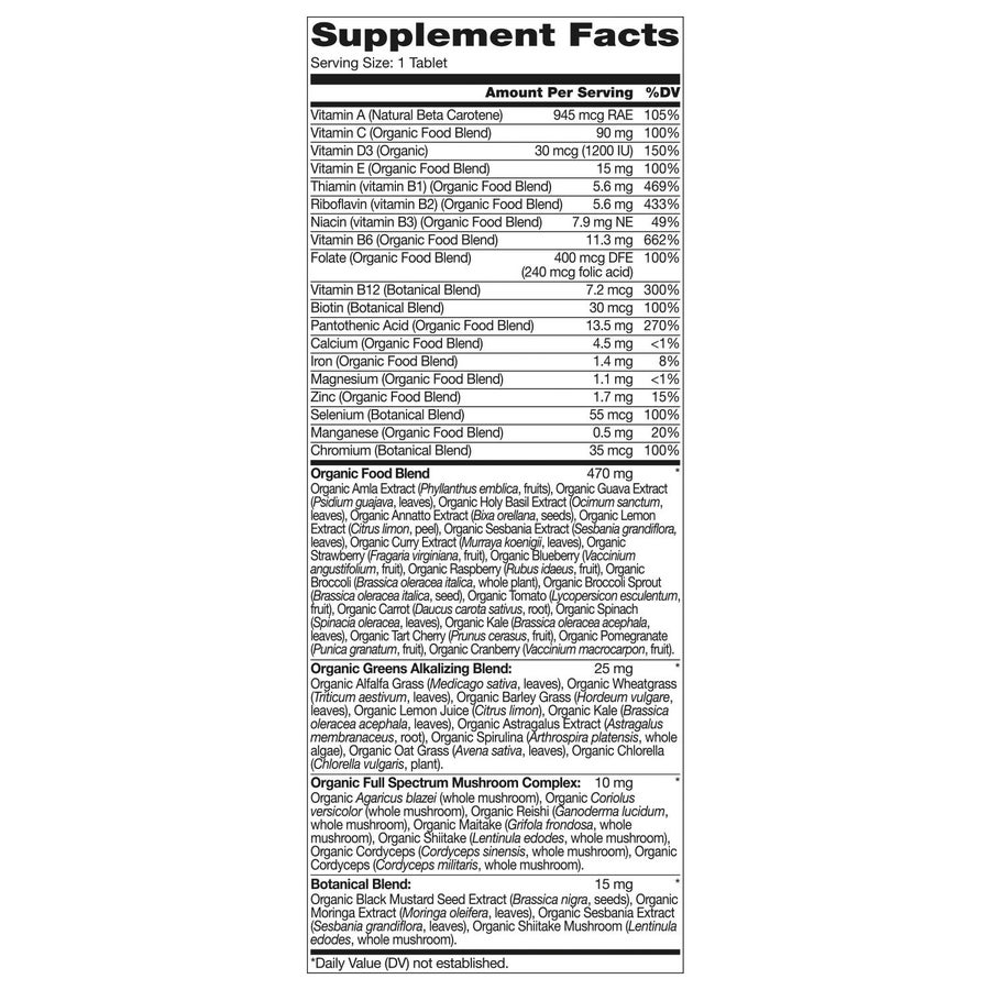 Vitamin tổng hợp hữu cơ Kirkland – 80 viên – ảnh 5