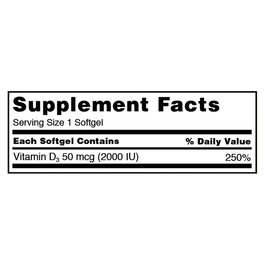 Combo 2 hộp vitamin D3 2000 IU hỗ trợ xương Kirkland – 2 × 600 viên – ảnh 5