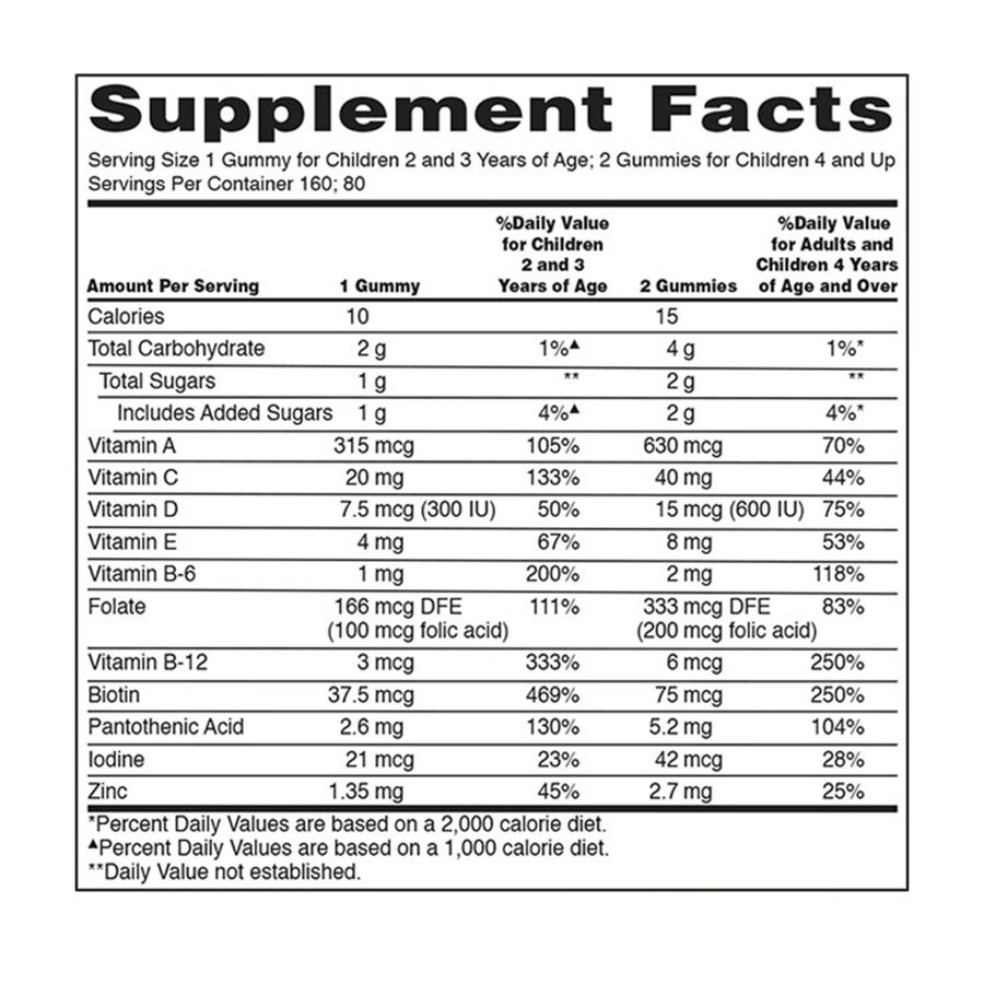 Combo 2 hộp kẹo dẻo vitamin cho bé Kirkland – 2 × 160 viên – ảnh 4
