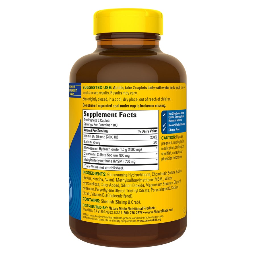 Combo 2 hộp viên khớp glucosamine Nature Made TripleFlex – 2 × 200 viên – ảnh 4