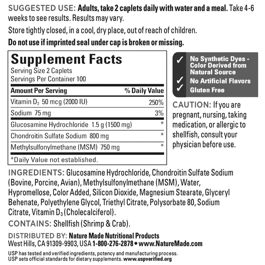 Combo 2 hộp viên khớp glucosamine Nature Made TripleFlex – 2 × 200 viên – ảnh 5