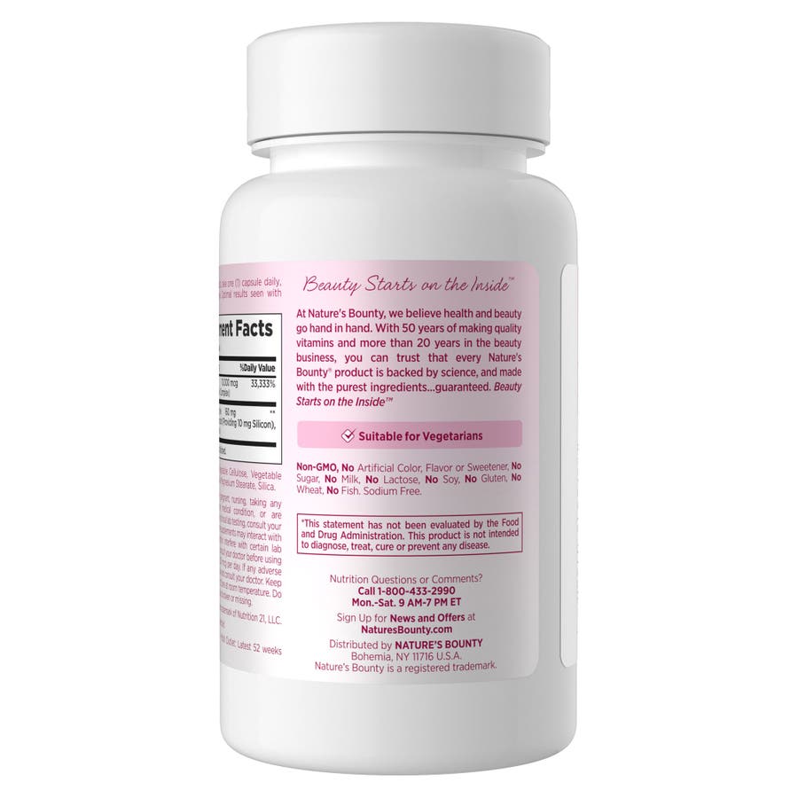 Biotin hỗ trợ tóc chắc khoẻ Nature's Bounty – 90 viên – ảnh 2