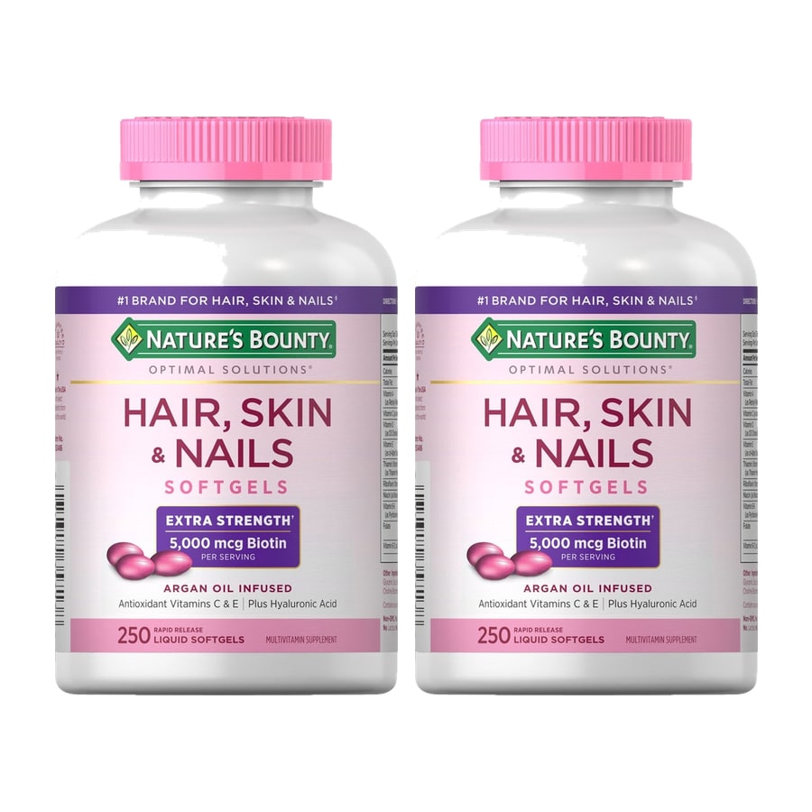 Combo 2 hộp viên hỗ trợ tóc da móng Nature's Bounty – 2 × 250 viên