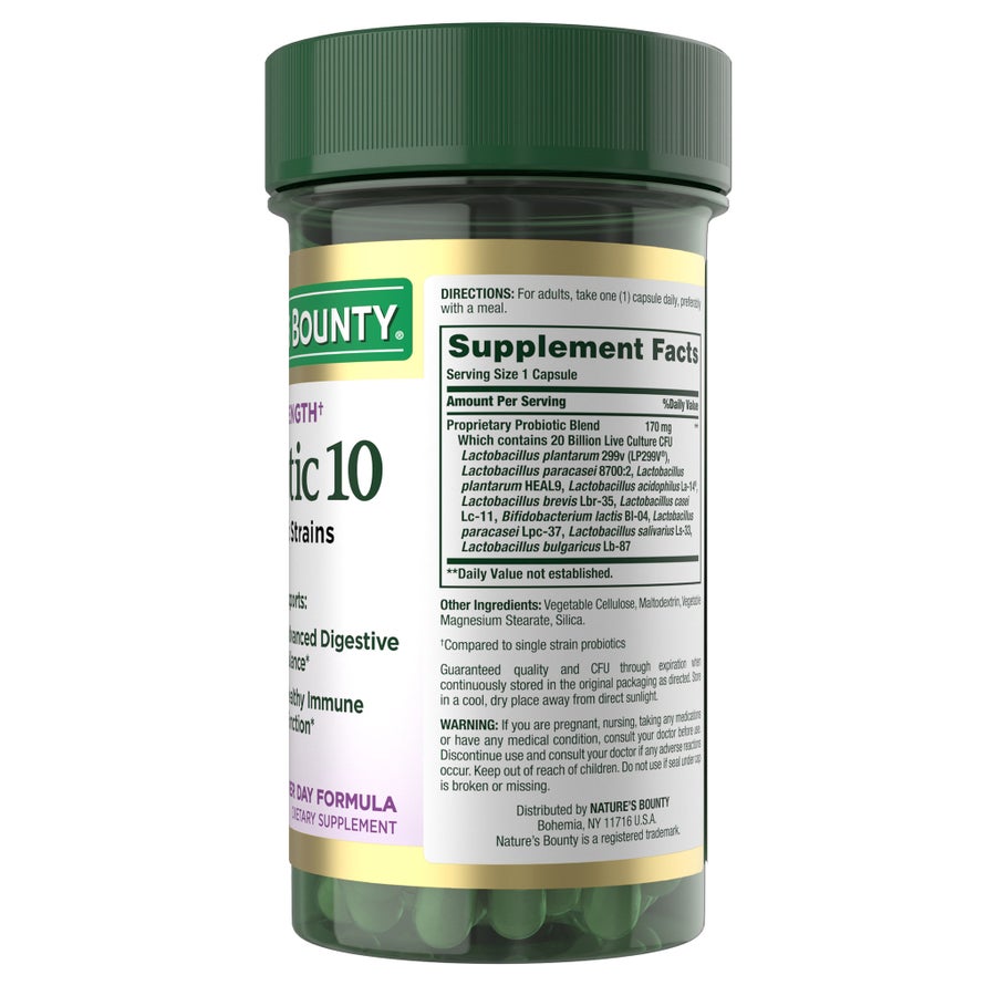 Men vi sinh hỗ trợ tiêu hoá Nature's Bounty – 70 viên – ảnh 3