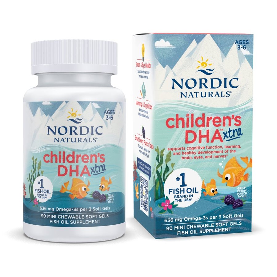 Dầu cá DHA cho bé Nordic Naturals – 90 viên