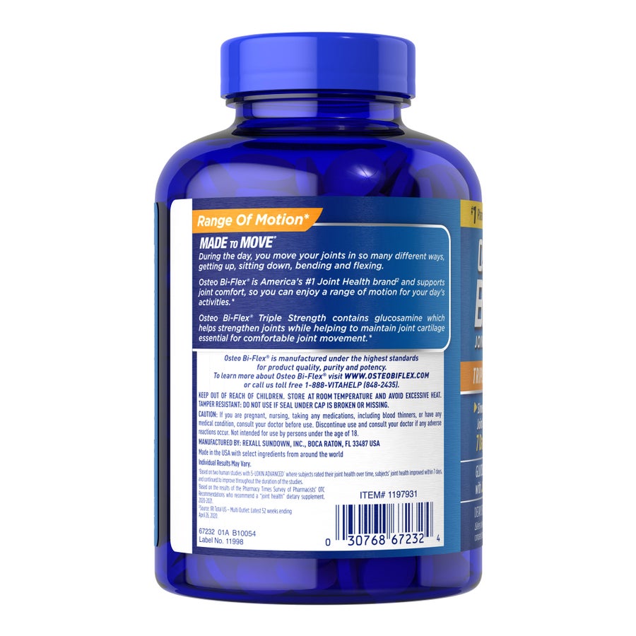 Combo 2 hộp glucosamine hỗ trợ khớp Osteo Bi-Flex – 2 × 200 viên – ảnh 3