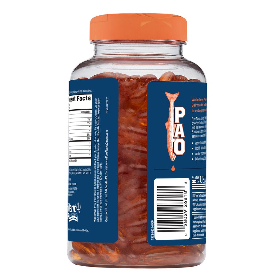 Combo 2 hộp dầu cá hồi Alaska hoang dã Pure Alaska Omega – 2 × 210 viên – ảnh 3