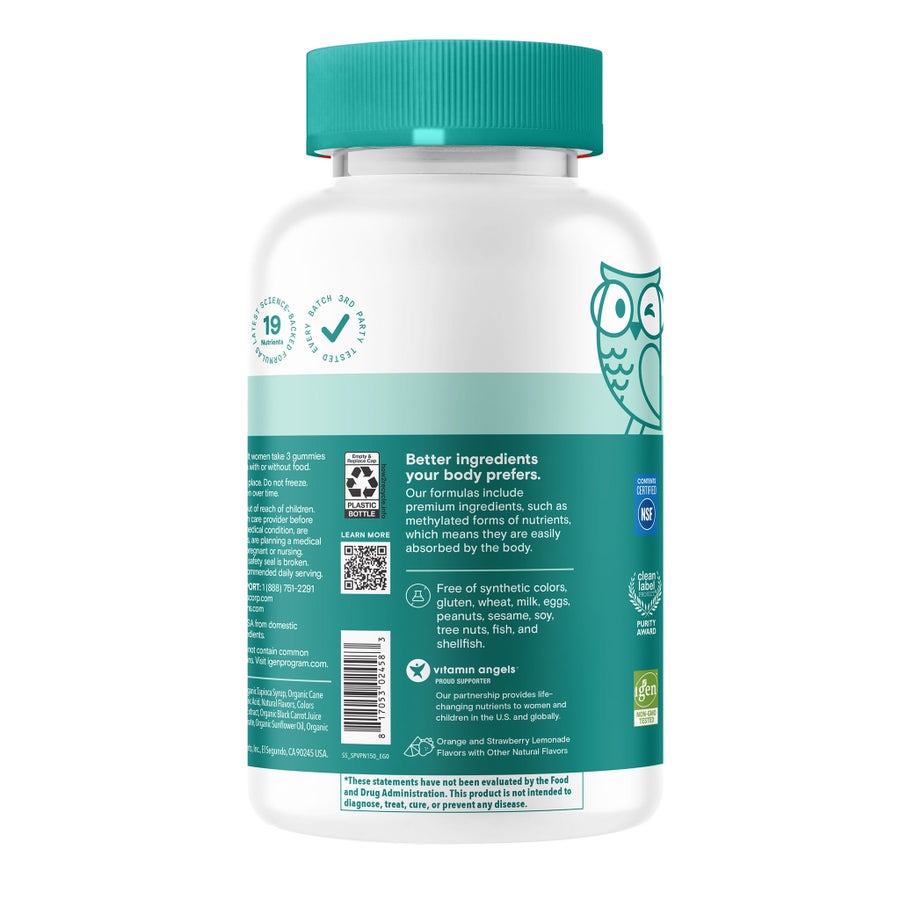 Kẹo dẻo vitamin cho mẹ bầu SmartyPants – 150 viên – ảnh 3