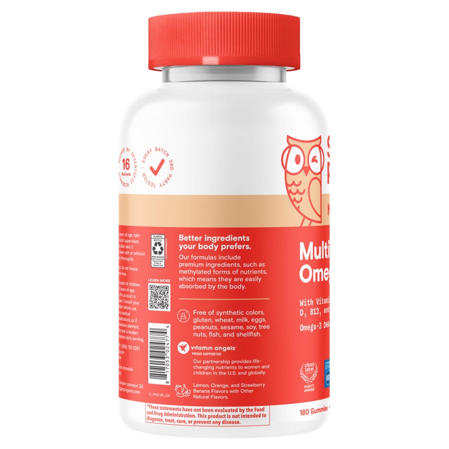 Kẹo dẻo vitamin cho bé SmartyPants – 180 viên – ảnh 3
