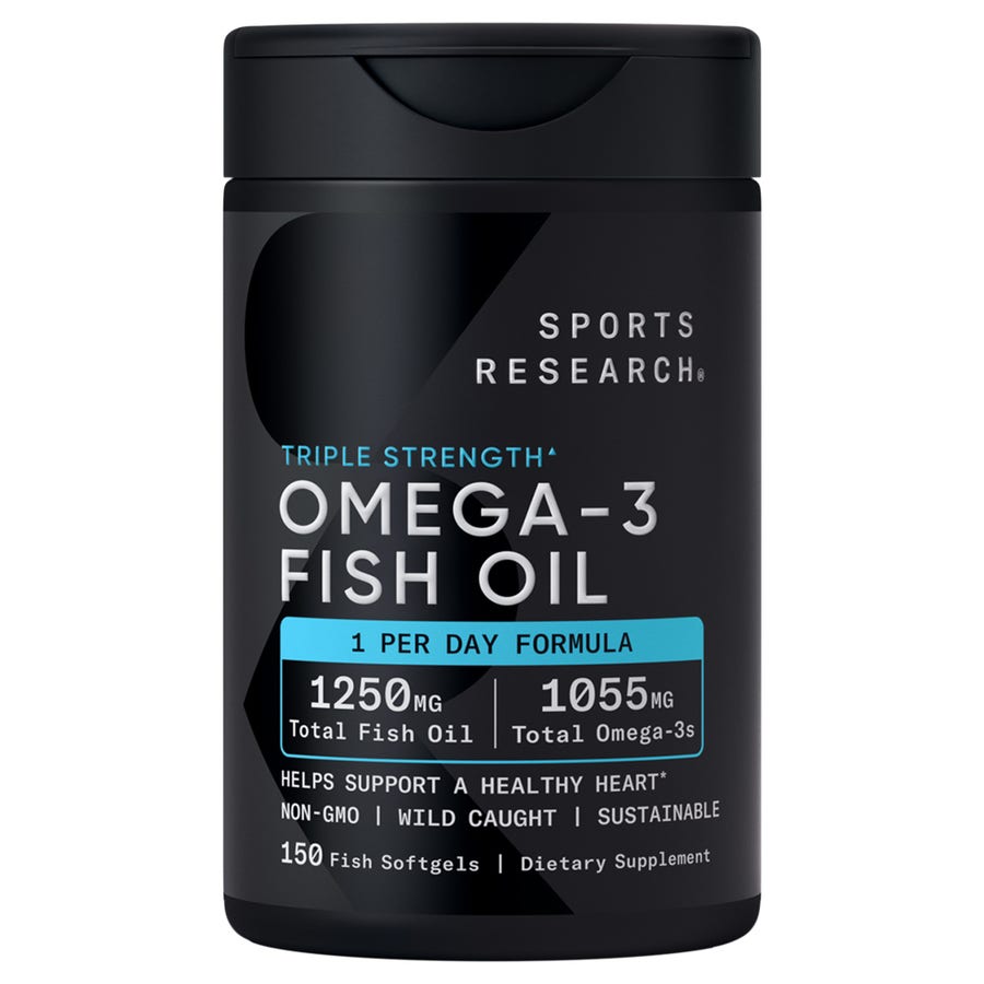 Viên dầu cá Sports Research Omega-3 Triple Strength 1250mg – 150 viên