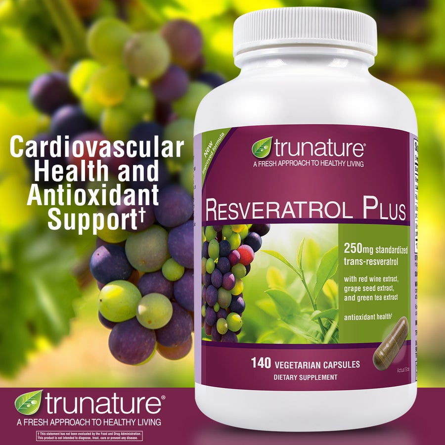 Resveratrol hỗ trợ chống oxy hoá trunature – 140 viên – ảnh 2