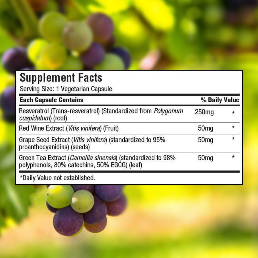 Resveratrol hỗ trợ chống oxy hoá trunature – 140 viên – ảnh 3