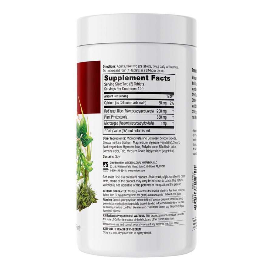 Gạo men đỏ hỗ trợ tim mạch Weider – 240 viên – ảnh 2